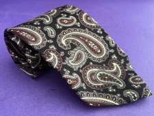 Ferrell Reed Silk Blue Red Paisley Tie USA Excellent Condition SALE!