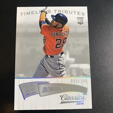 2014 Classics Baseball Timeless Tributes Silver Card Jon Singleton #80/149