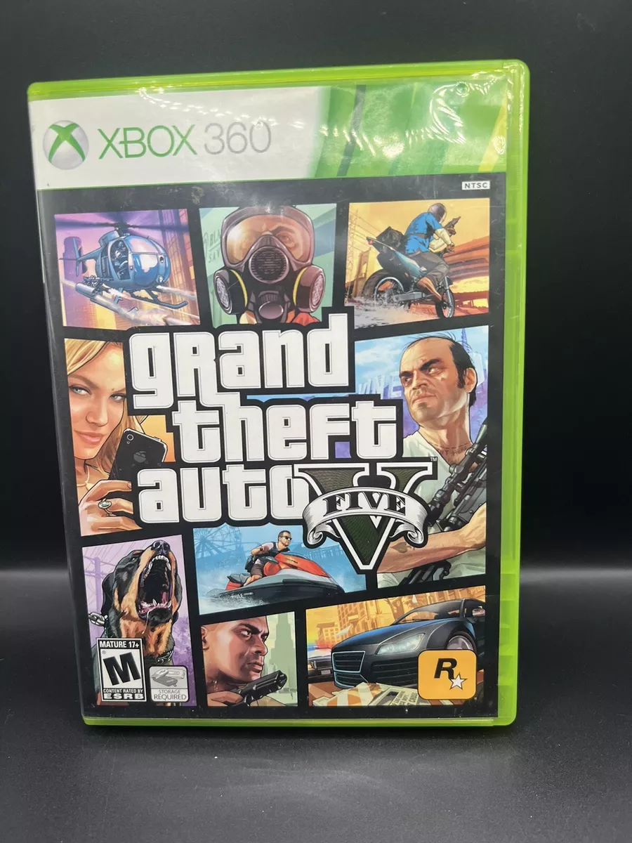 Grand Theft Auto V GTA 5 (Microsoft Xbox 360) - Complete W/Manual + Map  TESTED!