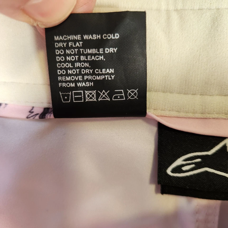 Шорты женские Alpinestars размер 3 розовые черепа плавательная доска серфинг коньки пляж - Изображение 4 из 4