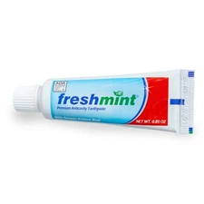 Freshmint® 144 Tubes of 0.85 oz. Premium Anticavity Fluoride Toothpaste with ...