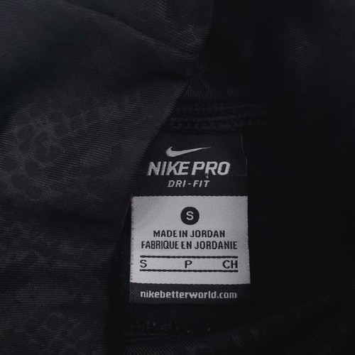 Nike Sweater Womens Small Black Pro Warm Emboss Heights Vixen Pullover Boa Mock - Picture 6 of 17