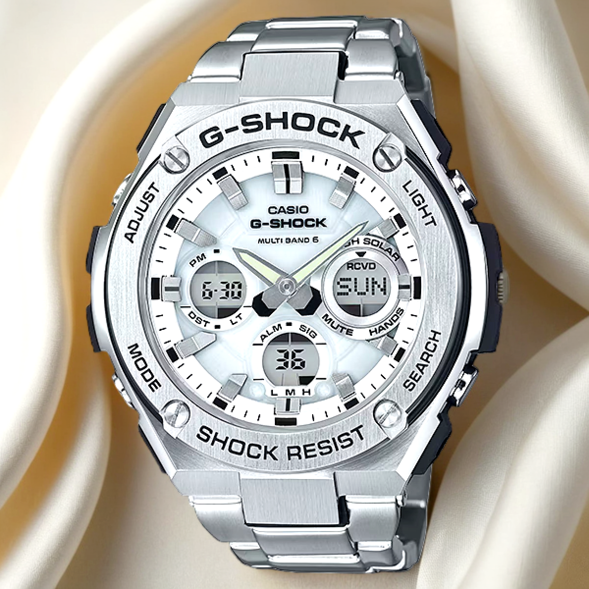 CASIO 2016 G-SHOCK G-STEEL GST-W110D-7AJF Multiband 6 men Watch in