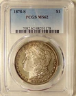 1878-S Morgan Dollar - PCGS MS62 - Better Date - Pretty Uncirculated Coin
