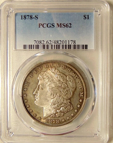 1878-S Morgan Dollar - PCGS MS62 - Better Date - Pretty Uncirculated Coin