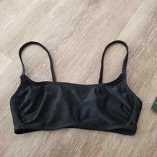 NWT Wild Fable Black Unlined Bikini Top Size XS