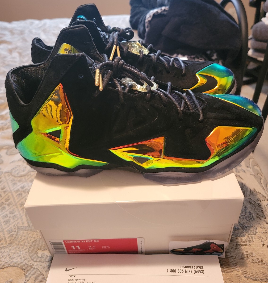 Nike LeBron 11 XI EXT QS Kings Crown 2014, 677693-001, Size 11 
