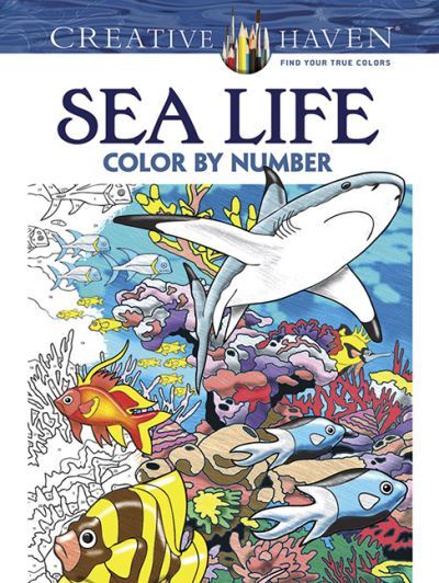Toufexis, George : Creative Haven Sea Life Color by Number Fast and FREE P & P