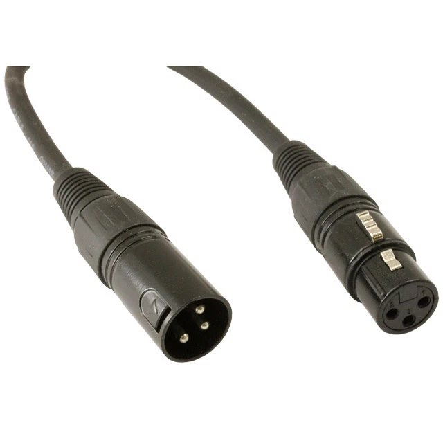 10 PACK 1 Foot ft 3 Pin XLR Male To Female DMX 512 Light Lighting Data Transfer - Image 4 of 4