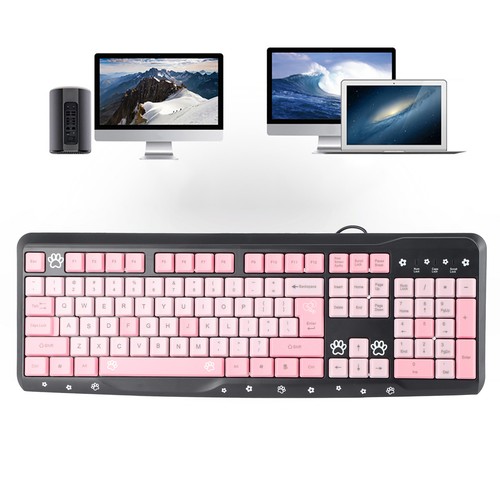 Wired Keyboard Cute Cartoon For PC Laptop Home And Fit - Picture 15 of 17