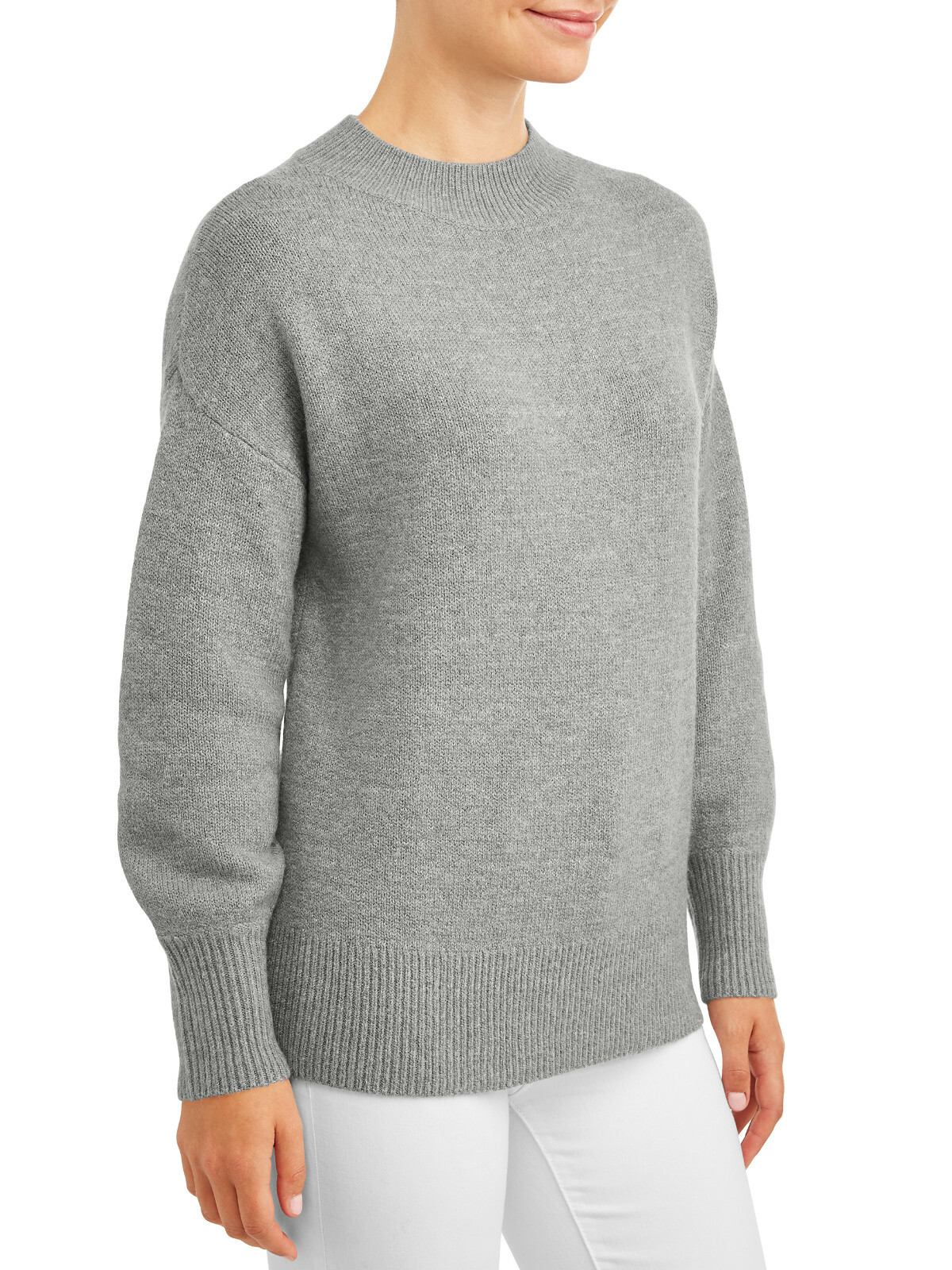 Tru Women's Mock Neck Tunic Sweater | eBay