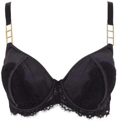 Bluebella Women's 186300 More DD+ Hecate Bra Underwear Black Size 38 DDD/F