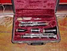 VINTAGE FONTAINE DELUXE CLARINET WOOD GRENADILLA PARIS FRANCE MADE
