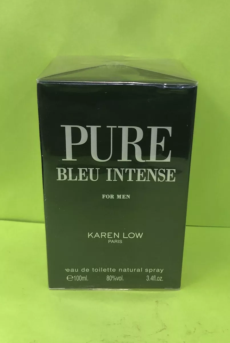 Pure Bleu Intense by Karen Low, 3.4 oz EDT Spray for Men