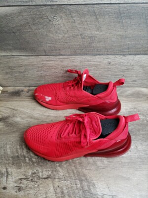 Nike Air Max 270 Mens Size 11.5 Red Athletic Running Shoes  display picture 1