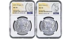 New Listing2025 Morgan & Peace Silver Dollar $1 NGC MS70 #2146-2147