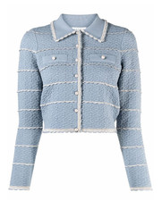 Sandro Paris Womens Infinity Blue Stripe Knit...