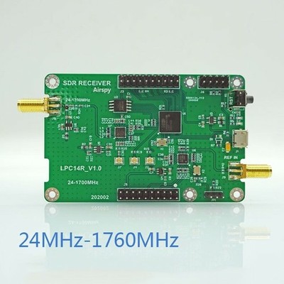 24-1700MHz SDR Receiver Development Board 12Bit Replacement F/ RTL-SDR HackRF *g
