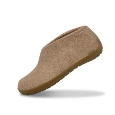 Glerups Unisex Felt Shoes With Rubber Sole AR-12 Sand