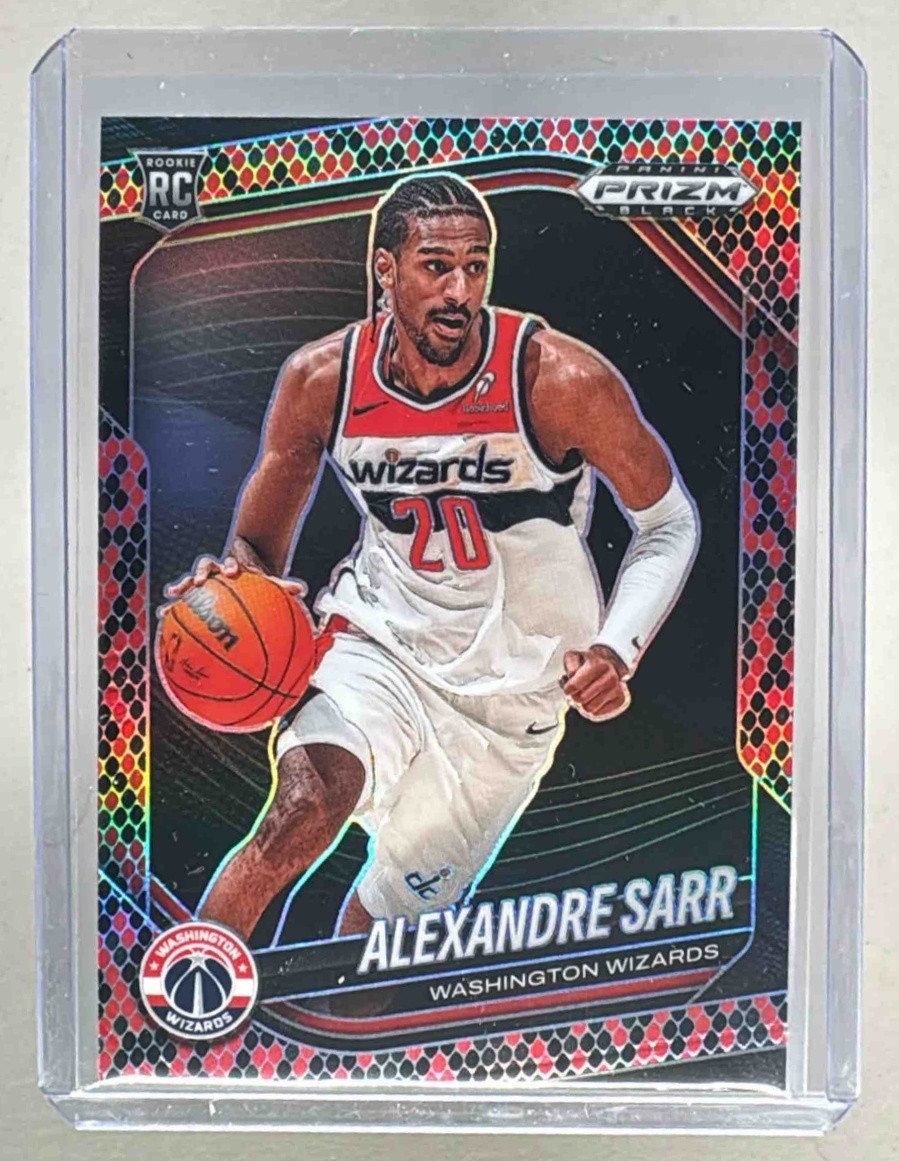 Alexandre Sarr 2024 Panini Prizm Black #46 Snakeskin Rookie RC