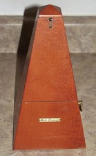 Vintage Seth Thomas Metronome De Maelzel Wood Wind Up Music Timer E873-111 ISS-3