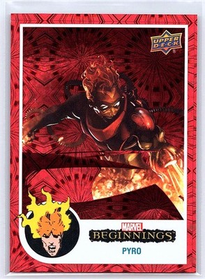 Pyro 2022 Upper Deck Marvel Beginnings Volume 2, Series 1 116 Red Supernova