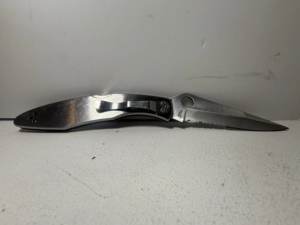 Spyderco C07PS Police Folding Knife 4" Plain/Serrated Blade - Image 3 of 4