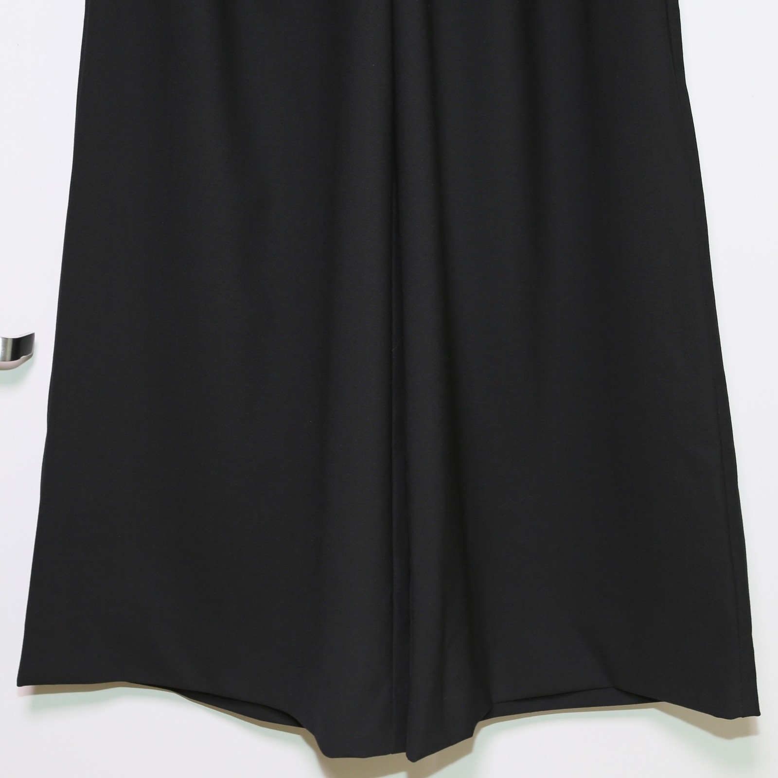 $330 CLOSED - Black Wool Blend Drawstring Wide Le… - image 4