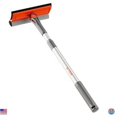 2-in-1 Rotatable Window Squeegee with Extension Pole for Cleaning Kit