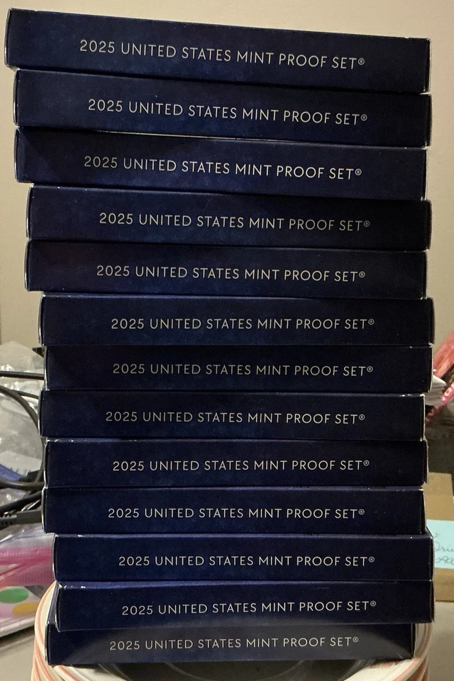 Монетный двор США 2025-S 10 монет плакированный набор с коробкой (в наличии и готов к отправке) - Изображение 3 из 3