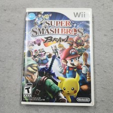 Super Smash Bros Brawl Wii Nintendo CIB Complete in Box Video Game Clean TESTED