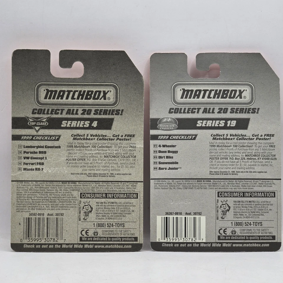 1999 Matchbox # 18 VW Concept 1 And #93 Dirt Bike - Image 4 of 4