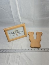 Wooden Alphabet Letter "V" 7 Inches H