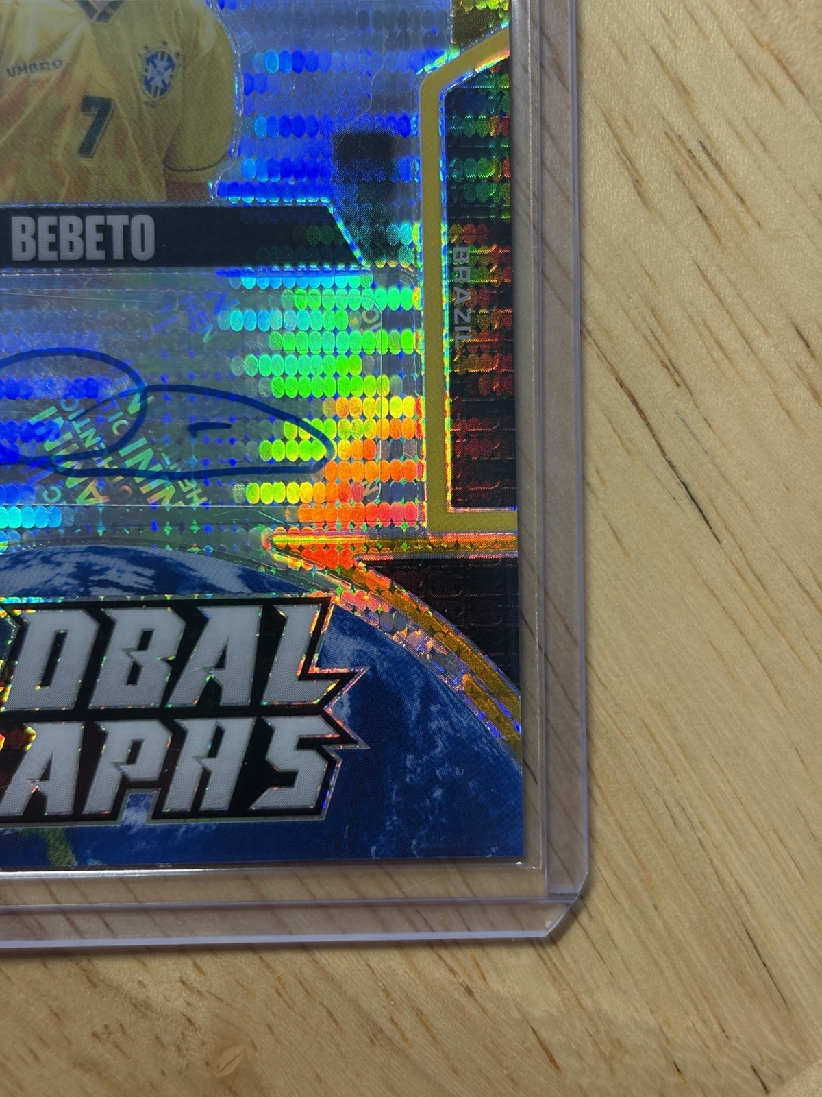 Bebeto 2026 Panini FIFA World Cup Prizm Global Graphs GOLD Auto /10! view 5