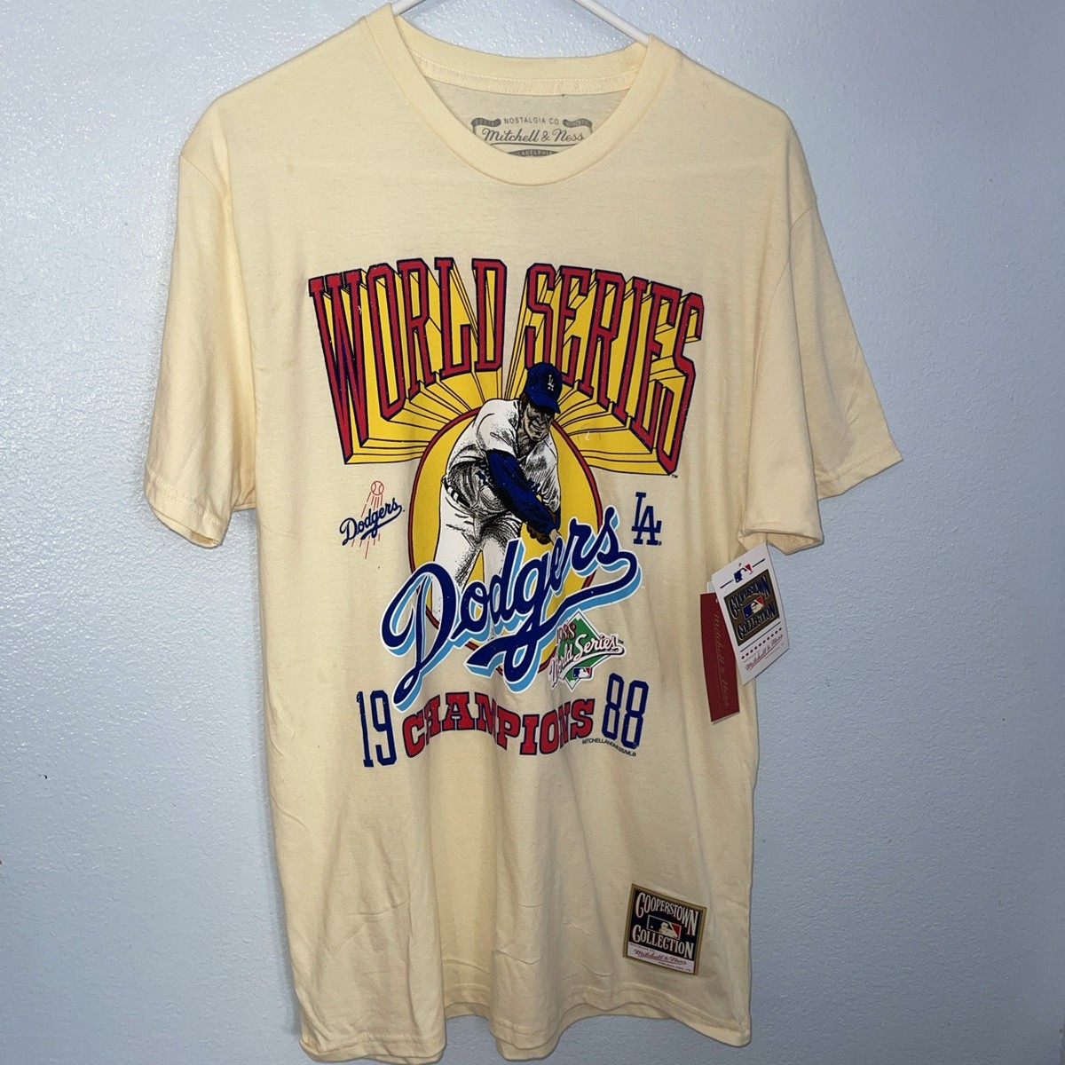 NEW Mitchell & Ness Los Angeles Dodgers World Series Champions T
