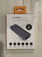 Hyper HyperDrive 6-In-1 USB-C Hub for iPad Pro - Space Gray Brand New