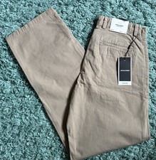 Men's Jack & Jones Wide Leg Chino Trousers W30 L34 Beige BNWT