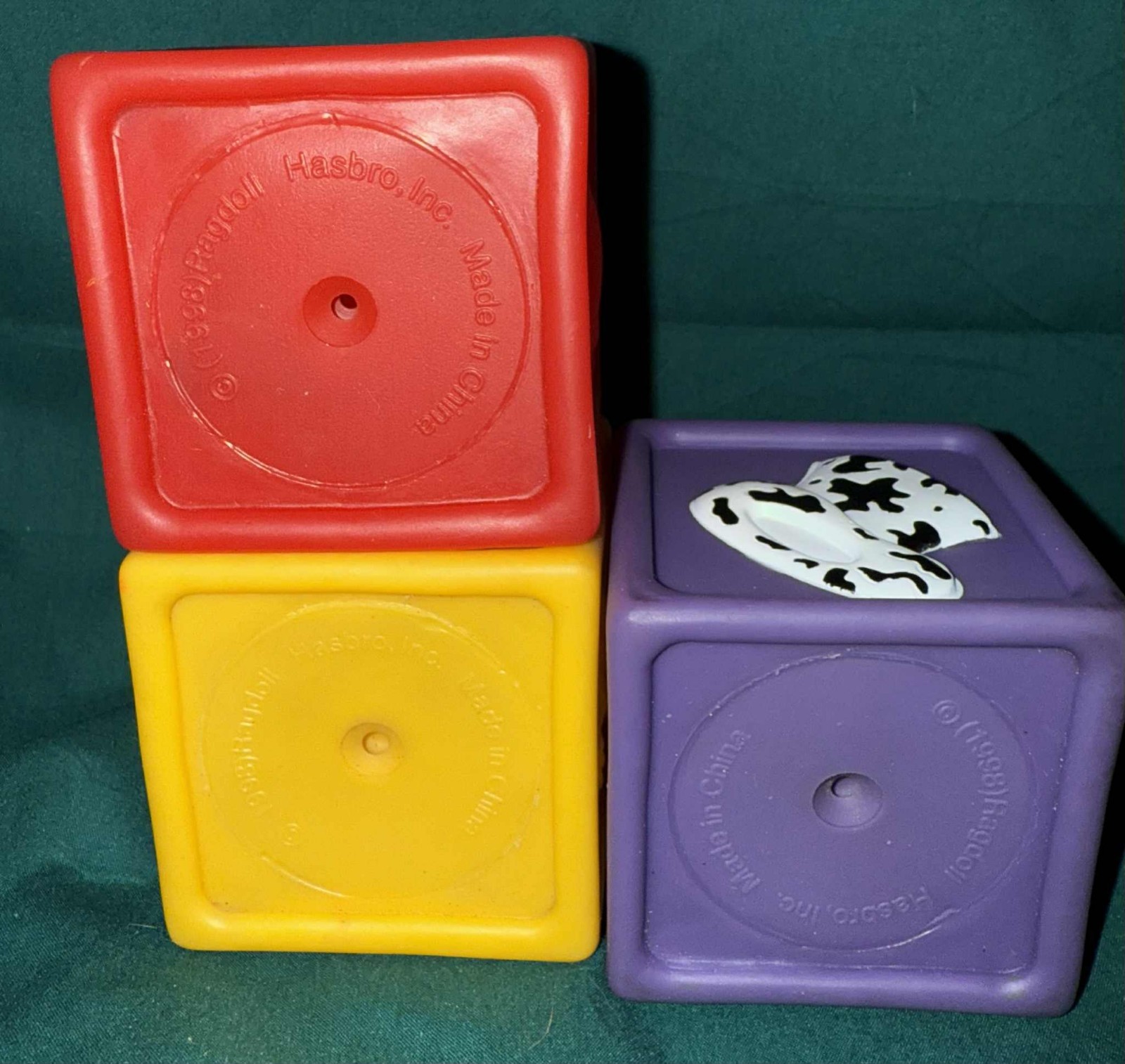 Playskool Teletubbies Soft Stacking Blocks from 1998.
