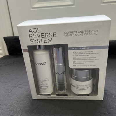 Rare LunaMD Age Reverse System Correct & Prevent Visible Signs of Aging 3pc Set
