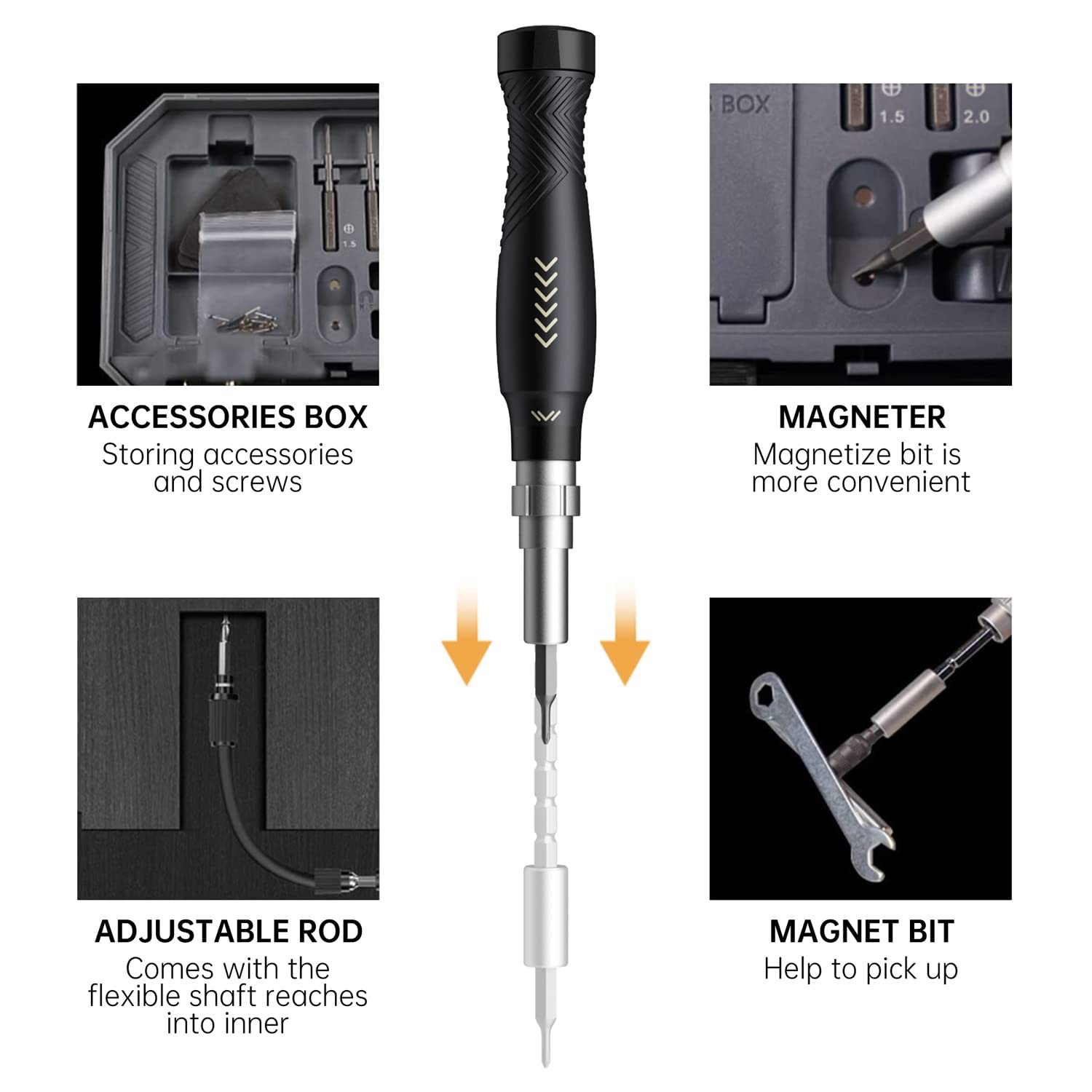 Precision Screwdriver Set, Laptop Screwdriver Kit, 164 in 1 Professional Comput