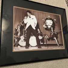 Betty Boop & Elvis Limited Edition Serigraph Collectible Animation Art COA