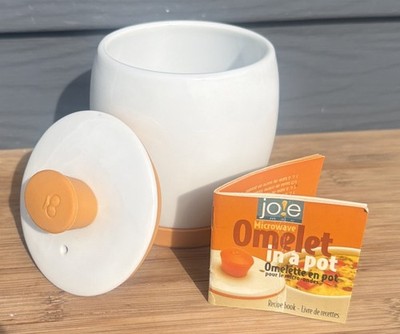 Joie Egg Omelet Maker Microwave Omelette / Scrambled Ceramic Pot + Recipe Book