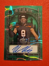 🏈#4/4 Hauss Hejny 2024 Leaf Trinity Steel #S-HH1 Prismatic Auto Colorado State