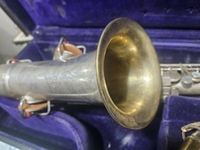 C.G. Conn Transitional Alto Sax Placcato Argento Ottime Condizioni GIOCA INCREDIBILE 