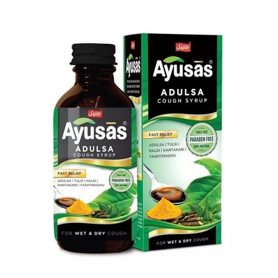 Sapat Ayusas Adulsa Syrup (100ml) Fast Relief Formula