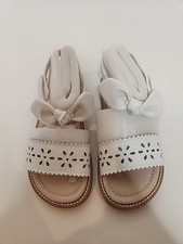 Ginfive White Flower Sandals Toddler Girls Size 12 New