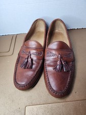 Allen Edmonds Maxfield Tassel Loafers Mens Size 10 D Brown Made In USA Leather