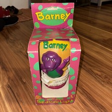 Vintage Barney the Dinosaur E127539 1992 Lyons Group Bedside Night Light Lamp