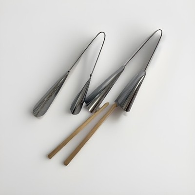 2 Pk Contemporânea Chrome Agogo Bells Brazilian Samba Percussion Instrument