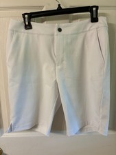 Greg Norman Women's Shorts Golf Casual White Lightweight Pristine Size 8